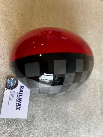 Mini F54 F55 F56 F57 Mirror Cover Cap Left JCW CHEQUERED SLIGHT SCRATCH 2354925 S7