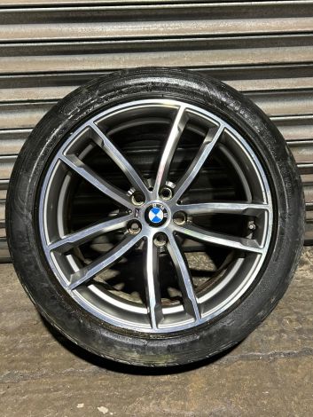 BMW G30 G31 5 SERIES 18" FRONT ALLOY WHEEL M DOUBLE SPOKE 662 M 8JX18 ET:30 7855081 *T42