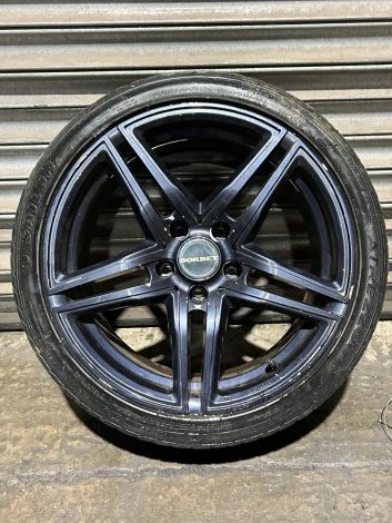 BMW 1 SERIES E81 E81 E88 E87 18" ALLOY WHEEL RIM BORBET SPARE ALLOY WITH TYRE 8JX18H2 225/40ZR18 *T46