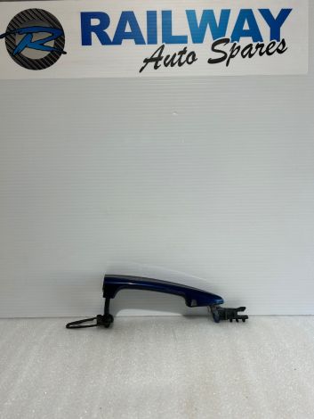 BMW X5 F15 X6 F16 Grab Outside Front Right With Puddle Light O/S MEDITERRAN BLUE 51217396308, 7396308 7433846  B73 *621