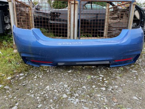 BMW 4 SERIES REAR M SPORT BUMPER ESTORIL BLUE NEEDS REPAIRS F32 F33 *Rb16