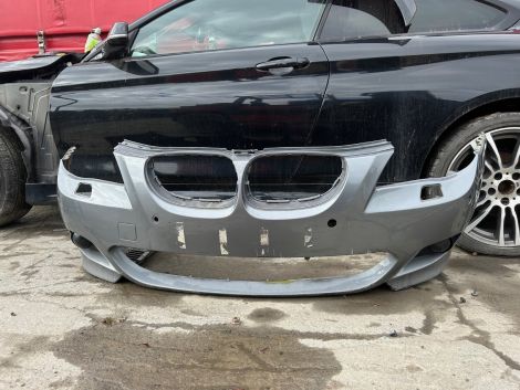 BMW 5 SERIES E60 E61 FRONT M-SPORT BUMPER SILVER GREY HEADLIGHT WASHER PDC 7896582 *B31 *588
