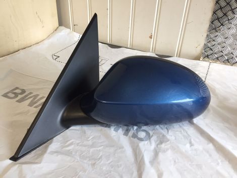 BMW 2004 1 SERIES E87 PASSENGER SIDE WING MIRROR LEFT DOOR MIRROR BLUE 5 PIN Y179 *337