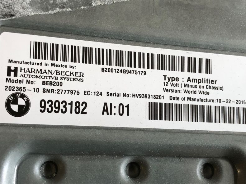 OEM BMW X3 X4 X5 X6 F25 F26 F15 F16 AMPLIFIER FOR HARMON