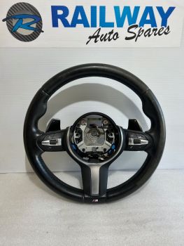  BMW F32 M SPORT LEATHER PADDLE SHIFT STEERING WHEEL F20 F30 F33 F36 1 3 4 SERIES, 7848338 Y260 *585