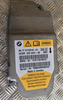 BMW 2009 E61 520D TOURING AIRBAG ECU AIRBAG CONTROL NO CRASH DATA 9172019 B339 B368 B241 B437 B119 B486 *234