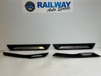 BMW 2013 3 SERIES F30 ENTRANCE COVERS KICK PLATES SILL TRIMS M SPORT 8051037 8054234 8054233 B326 *587