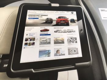 NEW BMW E87 E90 F30 F10 E70 APPLE iPAD HOLDER IPAD 2 3 4 CAR SEAT HEADREST HOLDER B241